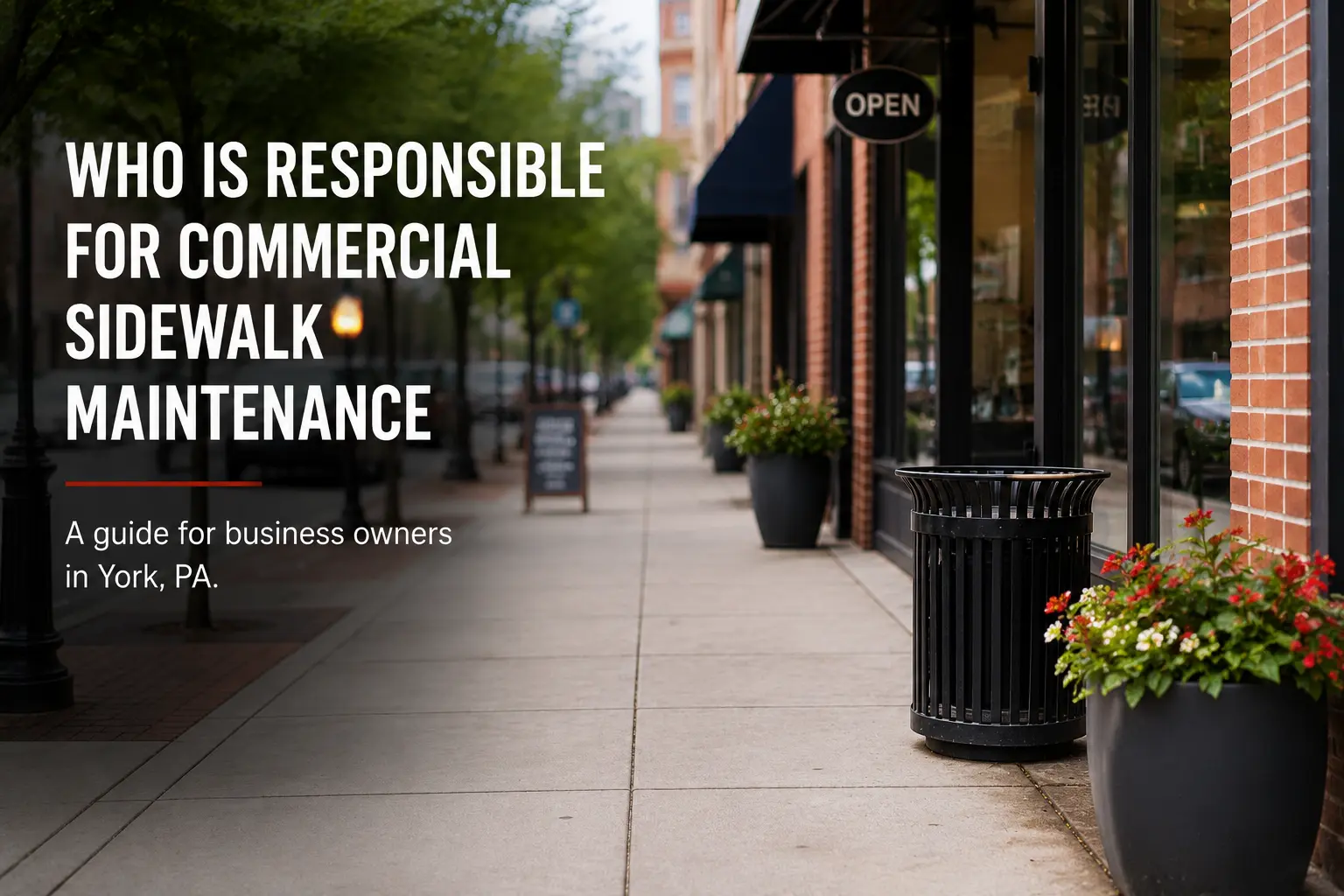 Who Is Responsible for Commercial Sidewalk Maintenance in York, PA?